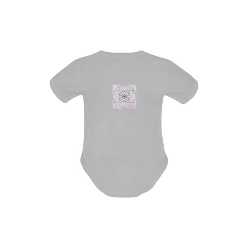 Protection- transcendental love by Sitre haim Baby Powder Organic Short Sleeve One Piece (Model T28)