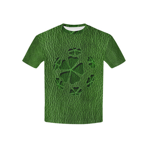 Leather-Look Irish Cloverball Kids' All Over Print T-shirt (USA Size) (Model T40)