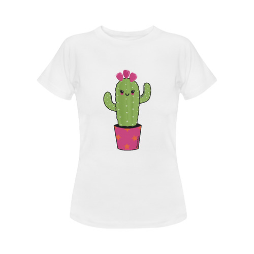 Cactus kawaii Women's Classic T-Shirt (Model T17）