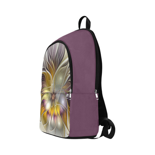 Abstract Colorful Fantasy Flower Modern Fractal Fabric Backpack for Adult (Model 1659)