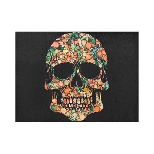 Awesome Bubble Skull D by JamColors Placemat 14’’ x 19’’ (Set of 2)