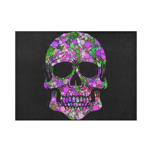 Awesome Bubble Skull B by JamColors Placemat 14’’ x 19’’ (Set of 4)