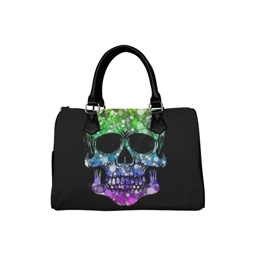 Awesome Bubble Skull E by JamColors Boston Handbag (Model 1621)