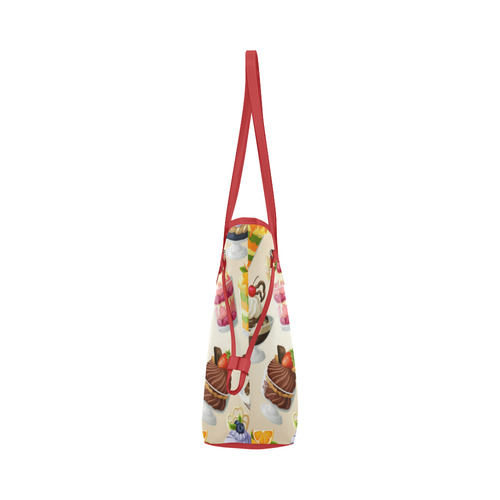 Delicious Desserts Ice Cream Chocolate Clover Canvas Tote Bag (Model 1661)