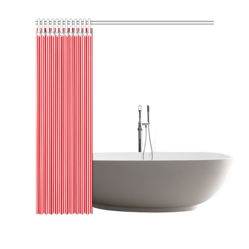 Red White Candy Striped Shower Curtain 69 X70 Id D1665637