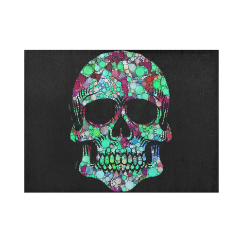 Awesome Bubble Skull C by JamColors Placemat 14’’ x 19’’ (Set of 6)