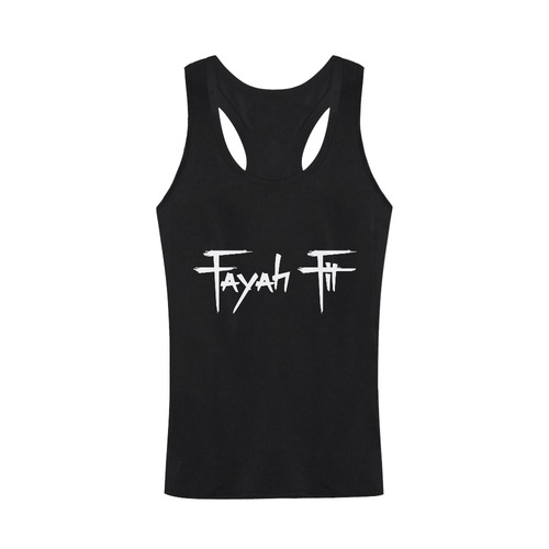 Fayah Fit Black Men's I-shaped Tank Top (Model T32)