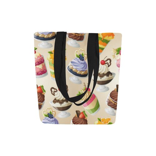 Delicious Desserts Ice Cream Chocolate Canvas Tote Bag (Model 1657)