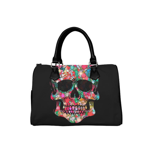 Awesome Bubble Skull A by JamColors Boston Handbag (Model 1621)