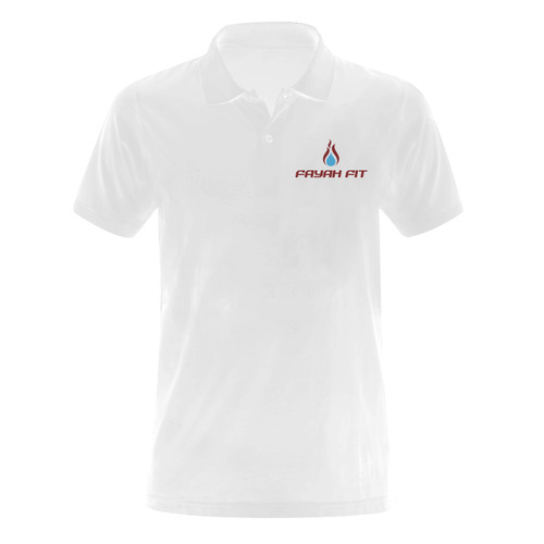 Fayah Fit White Men's Polo Shirt (Model T24)