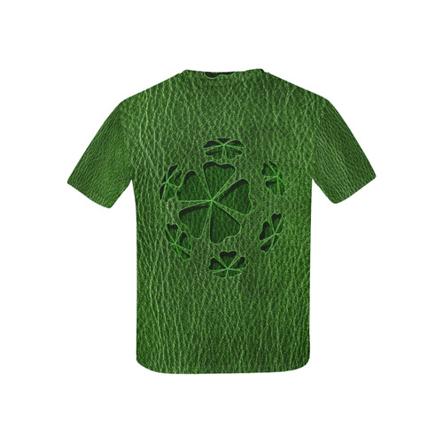 Leather-Look Irish Cloverball Kids' All Over Print T-shirt (USA Size) (Model T40)