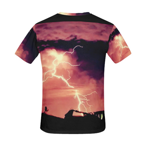 Mister Lightning All Over Print T-Shirt for Men (USA Size) (Model T40)