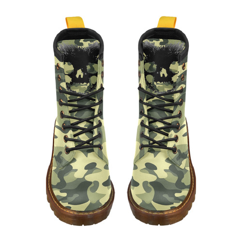 Camo High Grade PU Leather Martin Boots For Men Model 402H