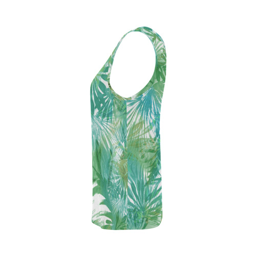 Tropical All Over Print Tank Top for Women (Model T43)