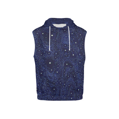 Awesome allover Stars 01B by FeelGood All Over Print Sleeveless Hoodie for Kid (Model H15)