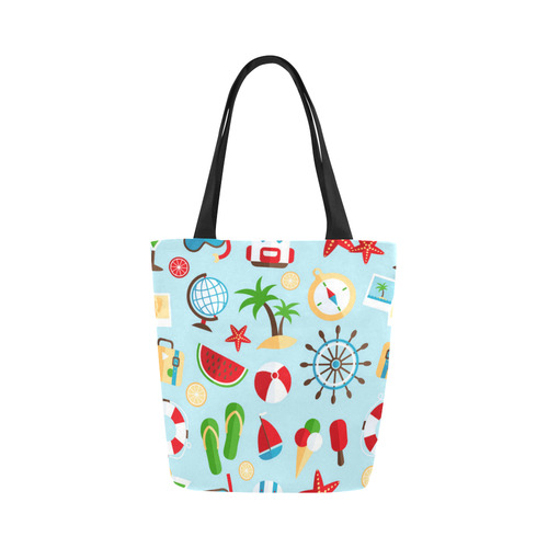 World Travel Beach Summer Fun Canvas Tote Bag (Model 1657)