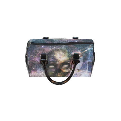 Psychedelic Skull and Galaxy Boston Handbag (Model 1621)