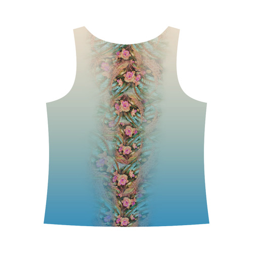 Hawaiian Ombre All Over Print Tank Top for Women (Model T43)