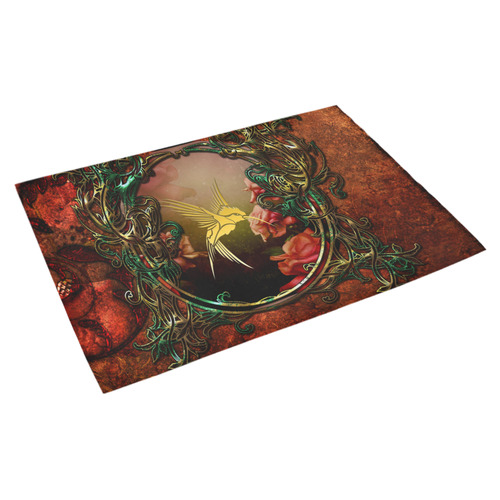 Golden bird Azalea Doormat 30" x 18" (Sponge Material)