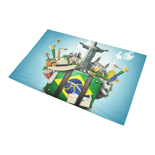 Brazil landmarks Bath Rug 20''x 32''