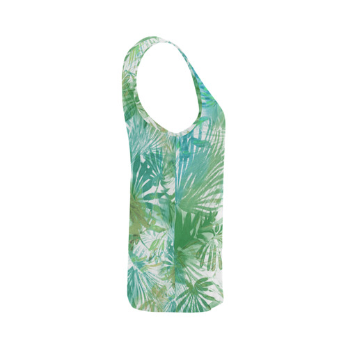 Tropical All Over Print Tank Top for Women (Model T43)