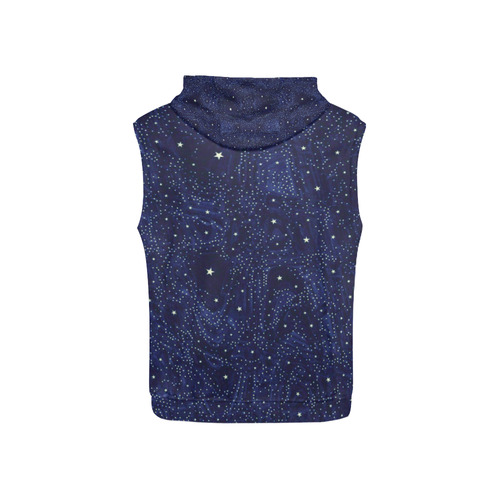 Awesome allover Stars 01B by FeelGood All Over Print Sleeveless Hoodie for Kid (Model H15)