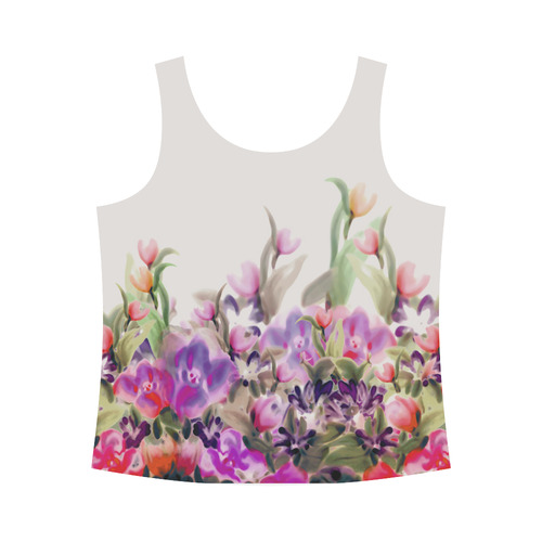 Spring Garden All Over Print Tank Top for Women (Model T43)