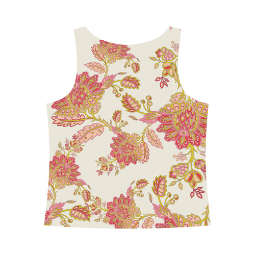 Golden Ruby All Over Print Tank Top for Women (Model T43)