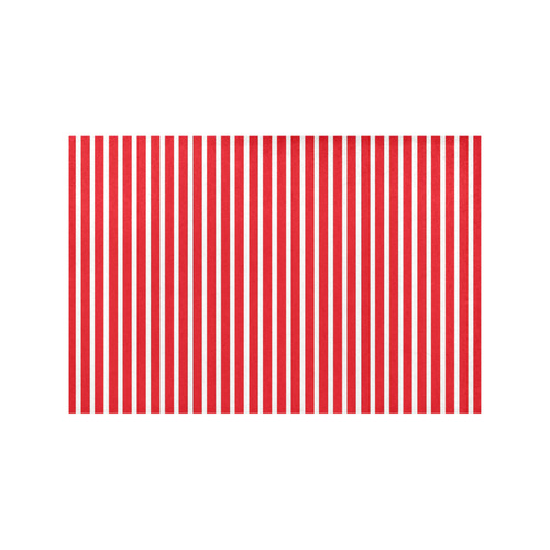 Red White Candy Striped Placemat 12’’ x 18’’ (Set of 4)