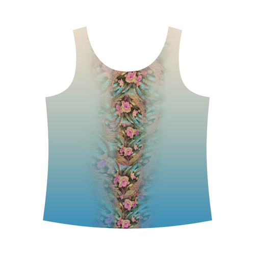 Hawaiian Ombre All Over Print Tank Top for Women (Model T43)