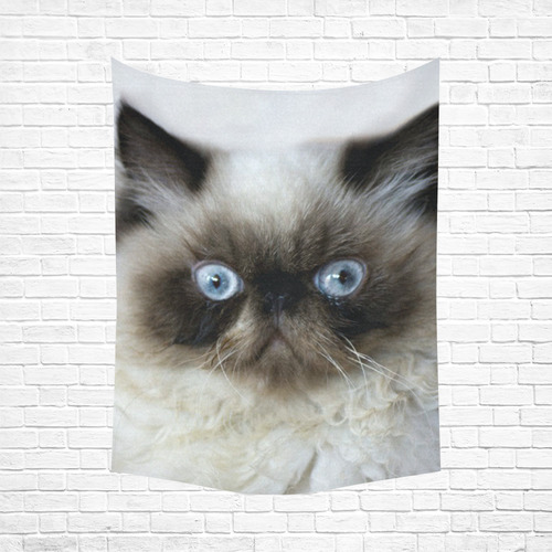 Funny Cat Cotton Linen Wall Tapestry 60"x 80"