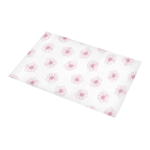 Pink floral pattern Bath Rug 16''x 28''