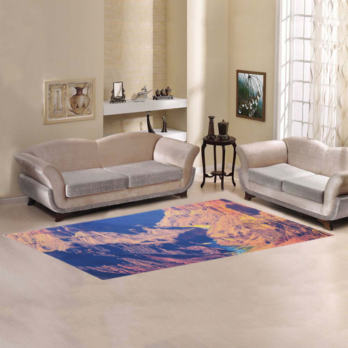 mountain and desert at Grand Canyon national park, USA Area Rug 9'6''x3'3''