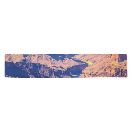 mountain and desert at Grand Canyon national park, USA Table Runner 14x72 inch
