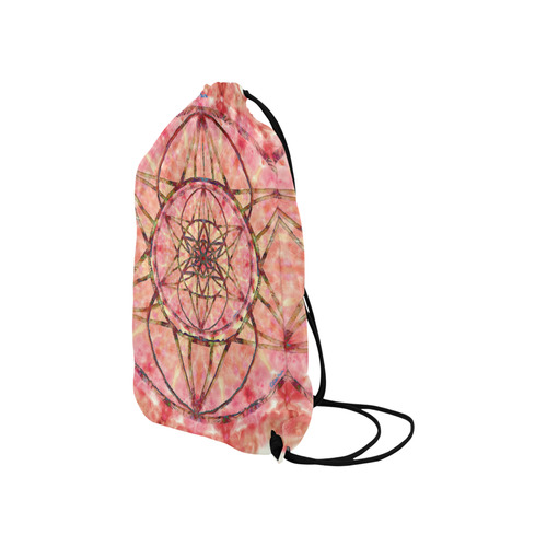 protection- vitality and awakening by Sitre haim Small Drawstring Bag Model 1604 (Twin Sides) 11"(W) * 17.7"(H)