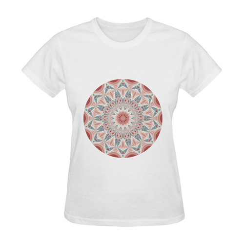 Modern Kaleidoscope Mandala Fractal Art Graphic Sunny Women's T-shirt (Model T05)