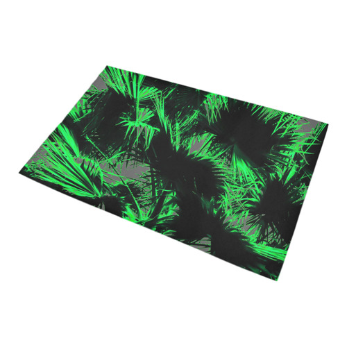 green palm leaves texture abstract background Bath Rug 20''x 32''