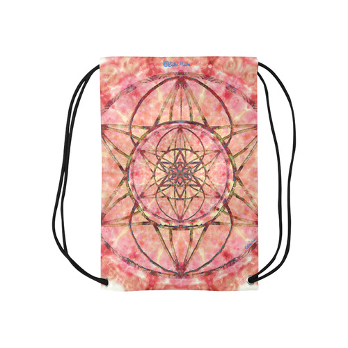 protection- vitality and awakening by Sitre haim Small Drawstring Bag Model 1604 (Twin Sides) 11"(W) * 17.7"(H)