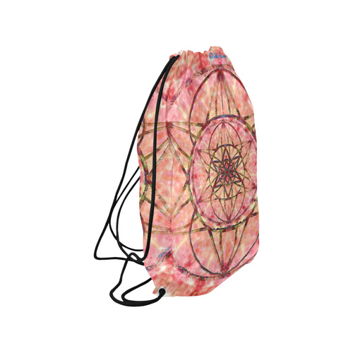 protection- vitality and awakening by Sitre haim Small Drawstring Bag Model 1604 (Twin Sides) 11"(W) * 17.7"(H)