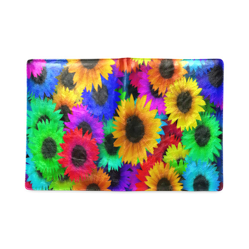 Neon Rainbow Pop Sunflowers Custom NoteBook B5