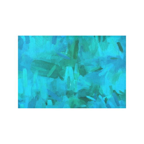splash painting abstract texture in blue and green Placemat 12’’ x 18’’ (Set of 4)