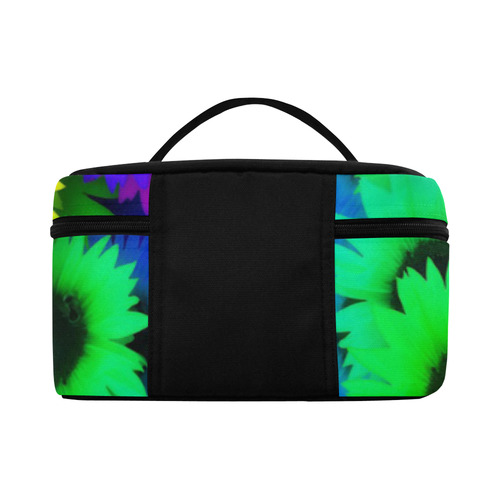 Neon Rainbow Pop Sunflowers Lunch Bag/Large (Model 1658)