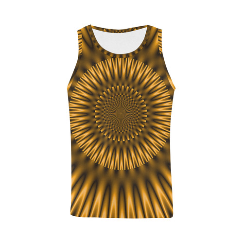 Golden Lagoon All Over Print Tank Top for Men (Model T43)