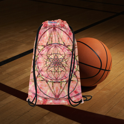 protection- vitality and awakening by Sitre haim Small Drawstring Bag Model 1604 (Twin Sides) 11"(W) * 17.7"(H)