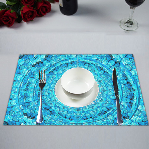 Protection from Jerusalem in blue Placemat 14’’ x 19’’ (Set of 4)