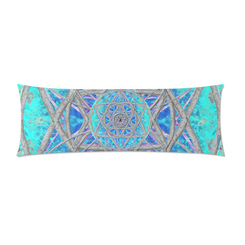 protection in blue harmony Custom Zippered Pillow Case 21"x60"(Two Sides)