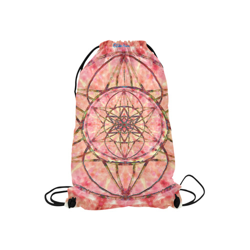 protection- vitality and awakening by Sitre haim Small Drawstring Bag Model 1604 (Twin Sides) 11"(W) * 17.7"(H)