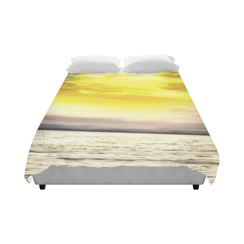 cloudy sunset sky with ocean view Duvet Cover 86"x70" ( All-over-print)