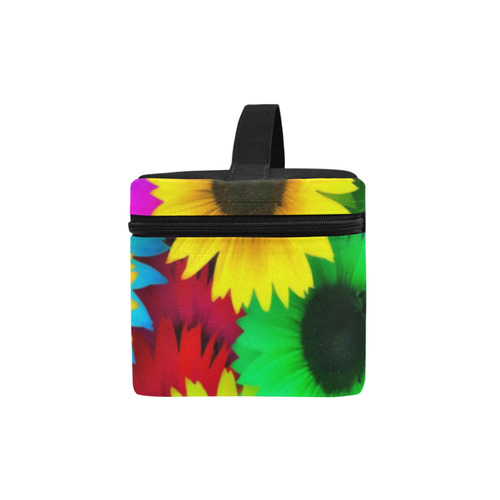 Neon Rainbow Pop Sunflowers Lunch Bag/Large (Model 1658)