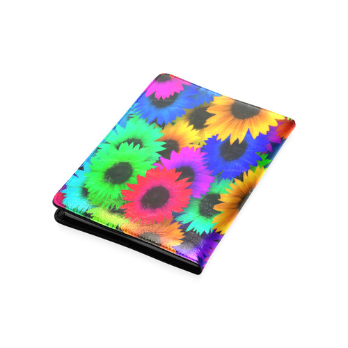 Neon Rainbow Pop Sunflowers Custom NoteBook A5